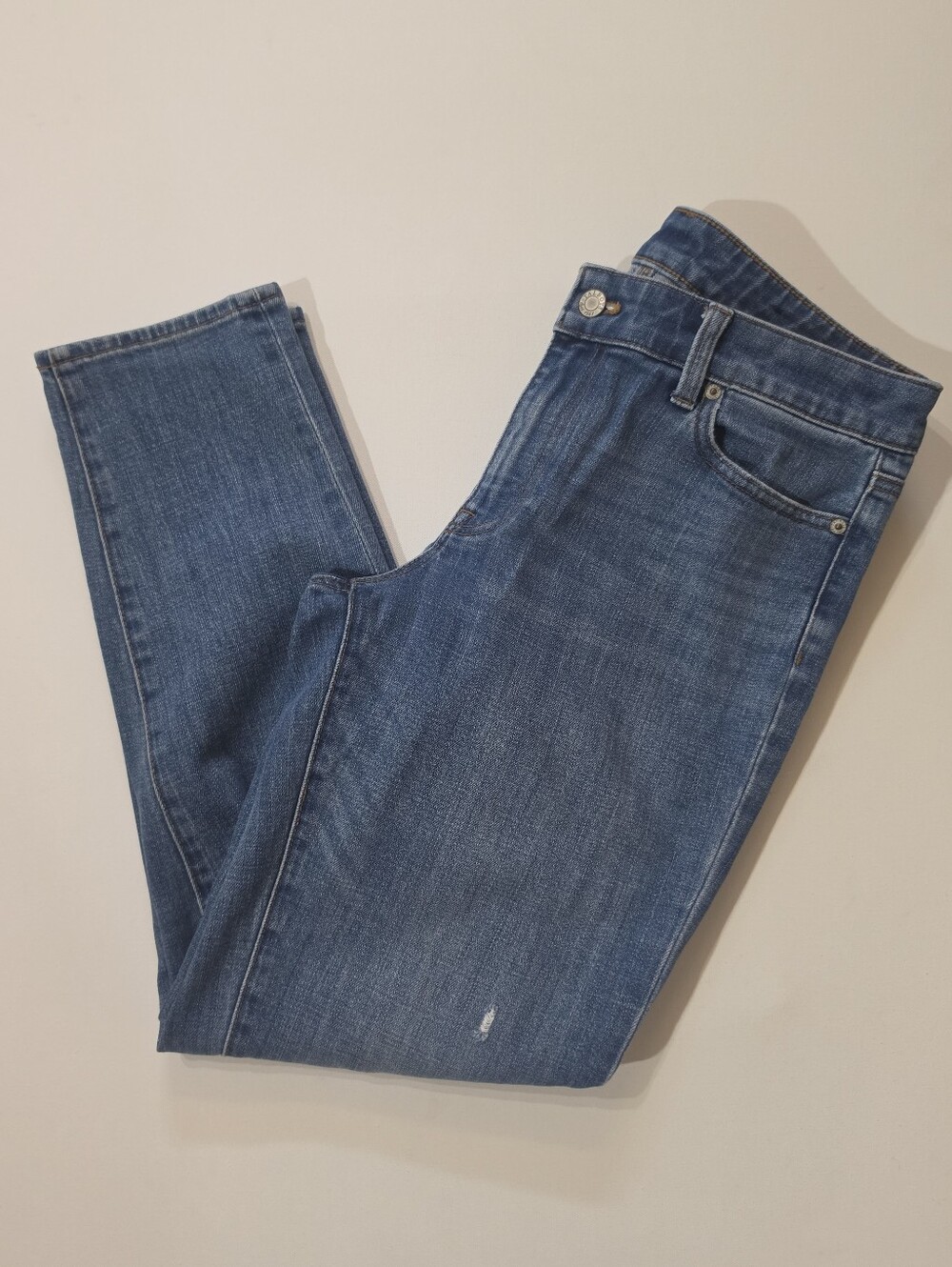 Talbots Flawless Girlfriend Jeans Womens Size 6 Medium Wash Mid Rise Denim